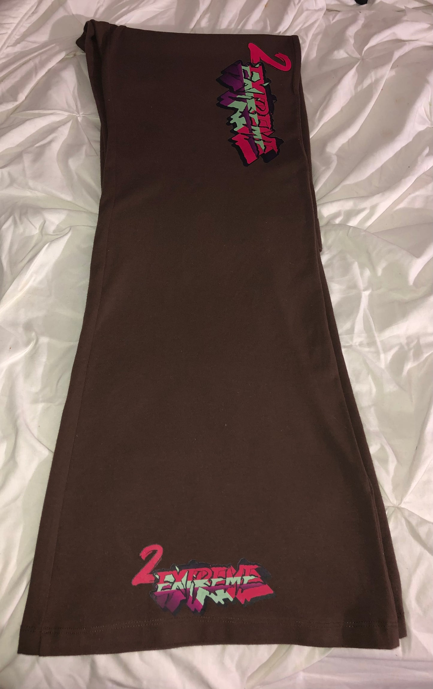 2Extreme- Brown Bellbottoms leggings