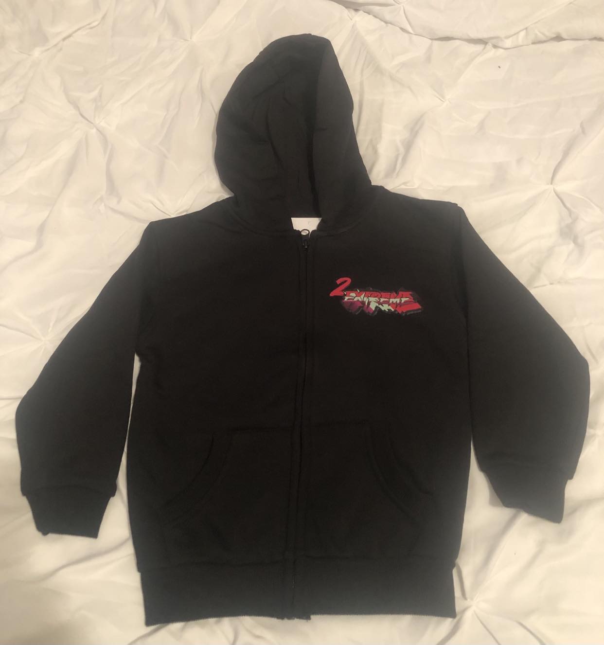2EXTREME BLACK Zip-up hoodie for Children