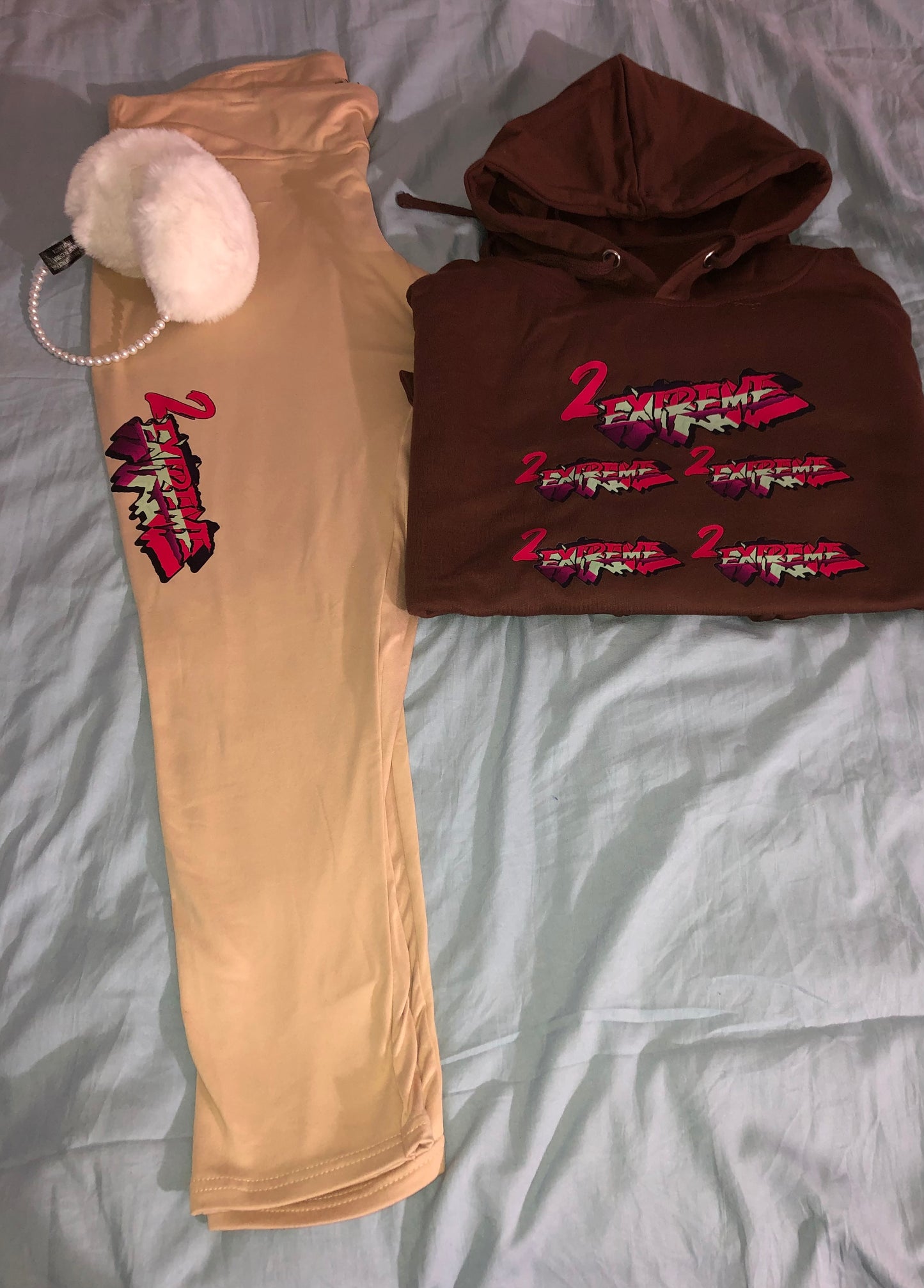 2Extreme- Brown Legging Set
