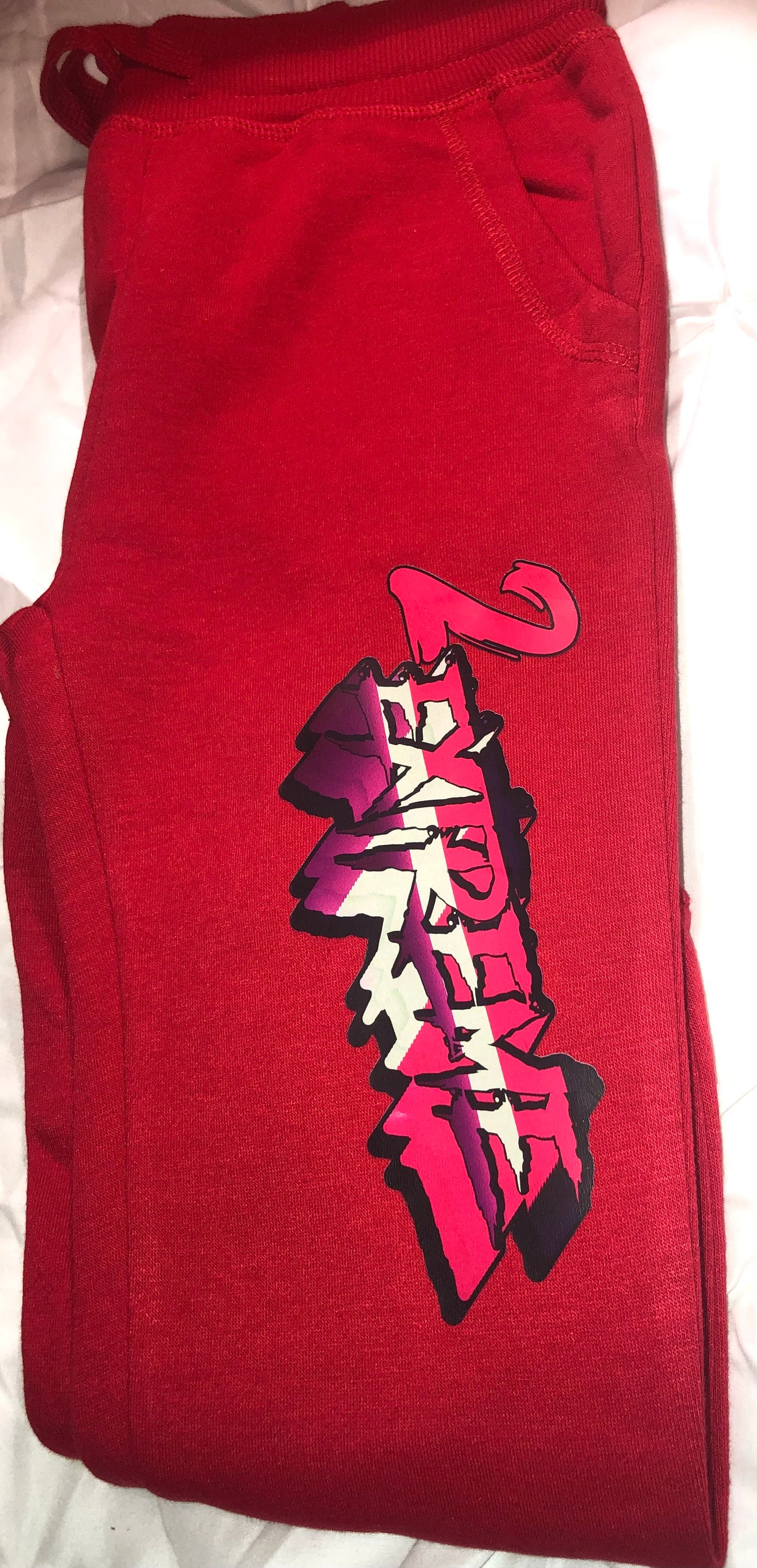 2EXTREME-Red Joggers