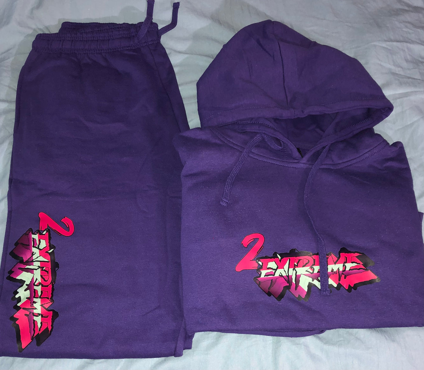 2EXTREME-Purple Sweat Suit